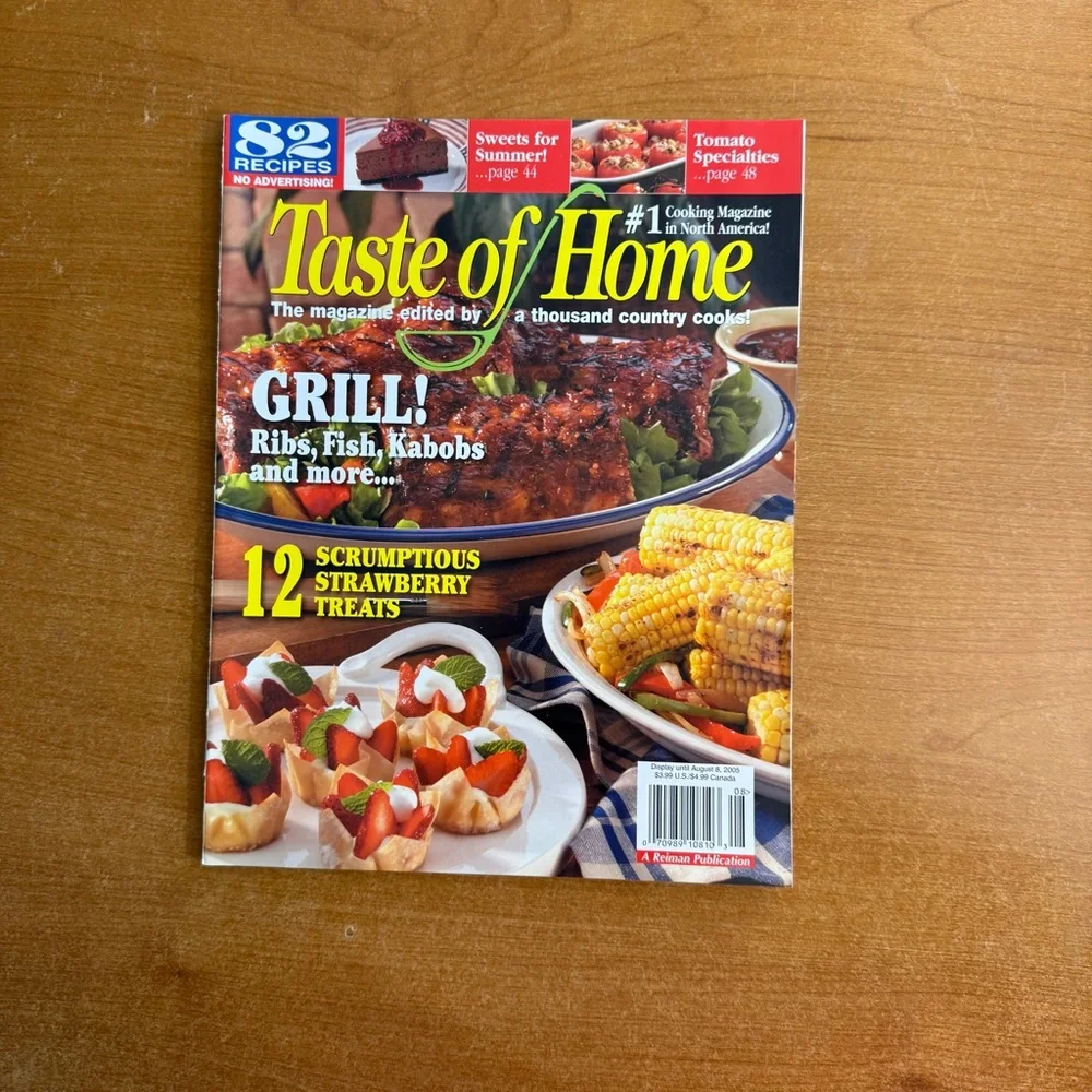 Taste of Home Cookbook with Red and‎ Yellow Highlights